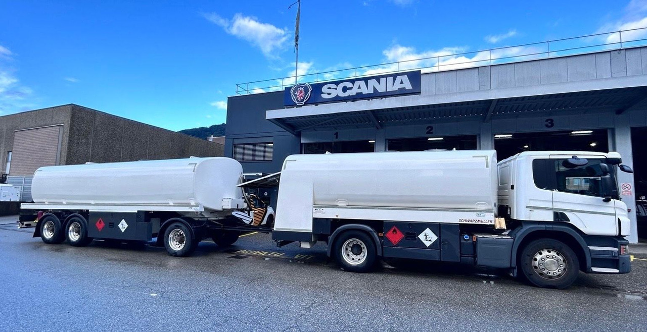 Scania P450 LB 4x2, ADR, Schwarzmueller Anhaenger Fuel - شاحنة صهريج: صور 2 Scania P450 LB 4x2, ADR, Schwarzmueller Anhaenger Fuel - شاحنة صهريج: صور 2