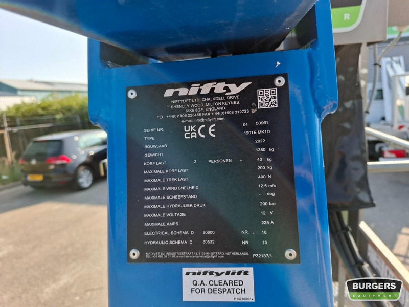 تأجير Niftylift 120TE Niftylift 120TE: صور 6 تأجير Niftylift 120TE Niftylift 120TE: صور 6