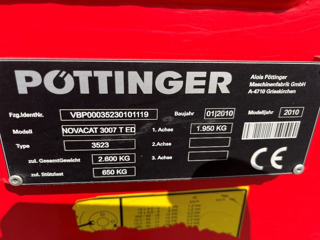Pöttinger NovaCat 3007 T Dismantled. Only spare parts - جزازة: صور 5 Pöttinger NovaCat 3007 T Dismantled. Only spare parts - جزازة: صور 5