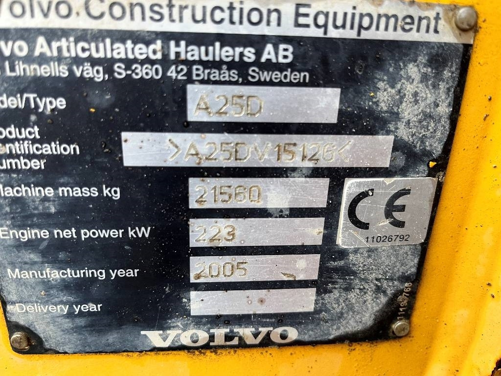Volvo A 25 D dismantled. Only spare parts  - شاحنة مفصلية: صور 5 Volvo A 25 D dismantled. Only spare parts  - شاحنة مفصلية: صور 5