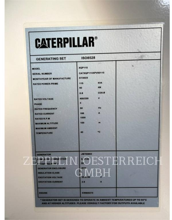 مجموعة المولدات CAT XQP115: صور 6 مجموعة المولدات CAT XQP115: صور 6