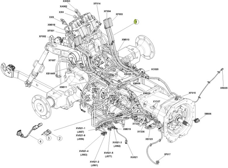 الكابلات/ الأسلاك - جرار Claas Arion 550-520 650-620 - kabel wiązka elektryczna 0011510550: صور 6 الكابلات/ الأسلاك - جرار Claas Arion 550-520 650-620 - kabel wiązka elektryczna 0011510550: صور 6