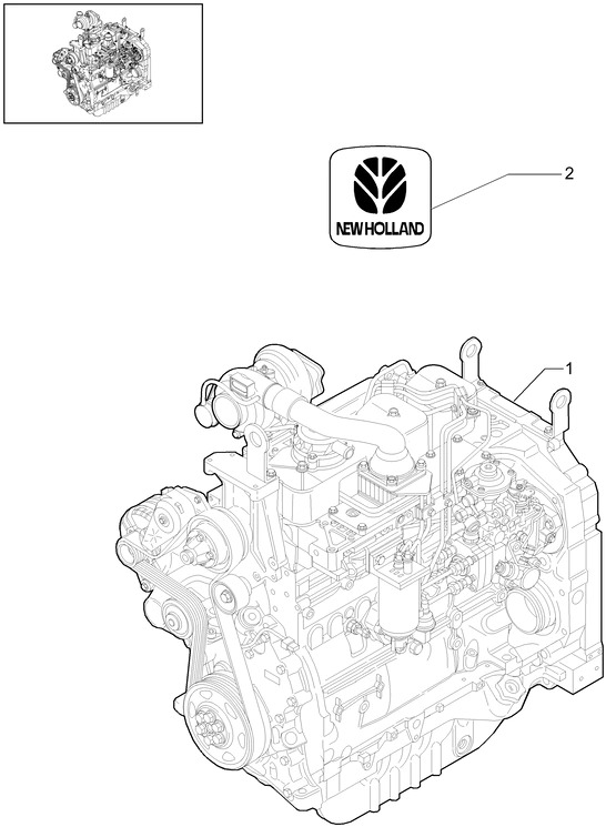 New Holland T6010 Reman-long block long block - nef - tier 2 73329254 - المحرك - جرار: صور 1 New Holland T6010 Reman-long block long block - nef - tier 2 73329254 - المحرك - جرار: صور 1