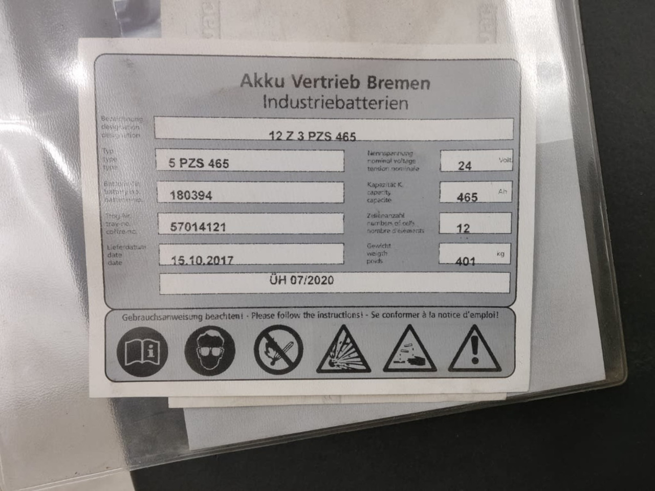 AVB 24V 465Ah - البطارية - معدات المناولة: صور 2 AVB 24V 465Ah - البطارية - معدات المناولة: صور 2