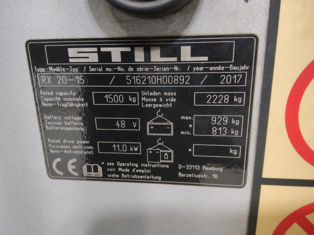 STILL RX20-15 - رافعة شوكية كهربائية: صور 5 STILL RX20-15 - رافعة شوكية كهربائية: صور 5