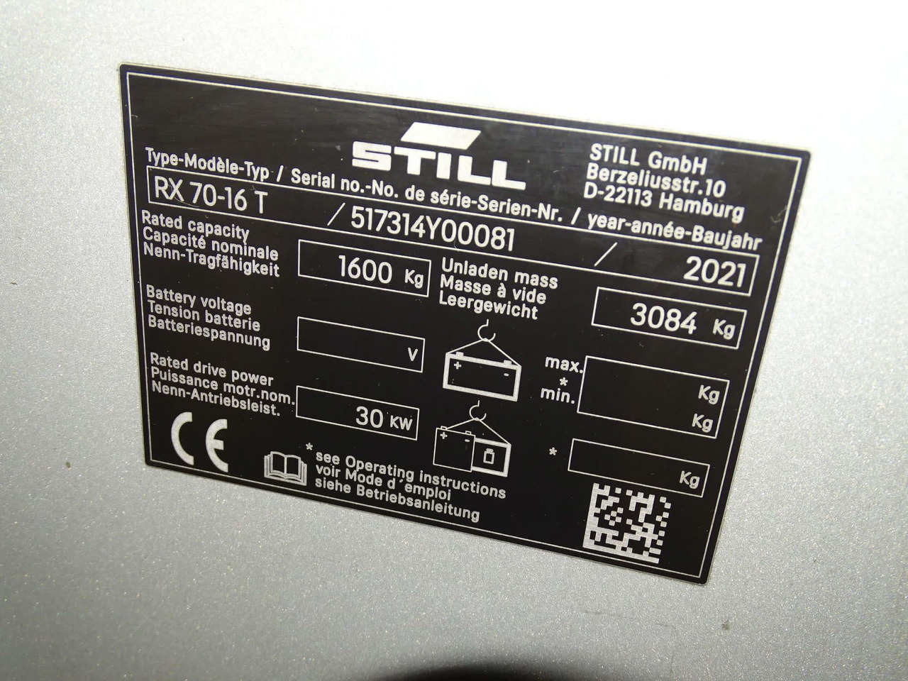 STILL RX70-16 T - رافعة شوكية تعمل بالغاز: صور 2 STILL RX70-16 T - رافعة شوكية تعمل بالغاز: صور 2