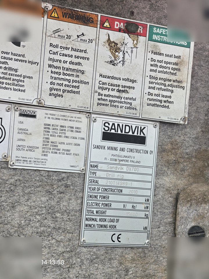2010 SANDVIK DX700 - آلة حفر: صور 3 2010 SANDVIK DX700 - آلة حفر: صور 3