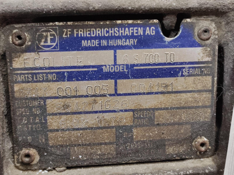 Iveco ZF 6S700TO GEARBOX - علبة التروس - شاحنة: صور 5 Iveco ZF 6S700TO GEARBOX - علبة التروس - شاحنة: صور 5
