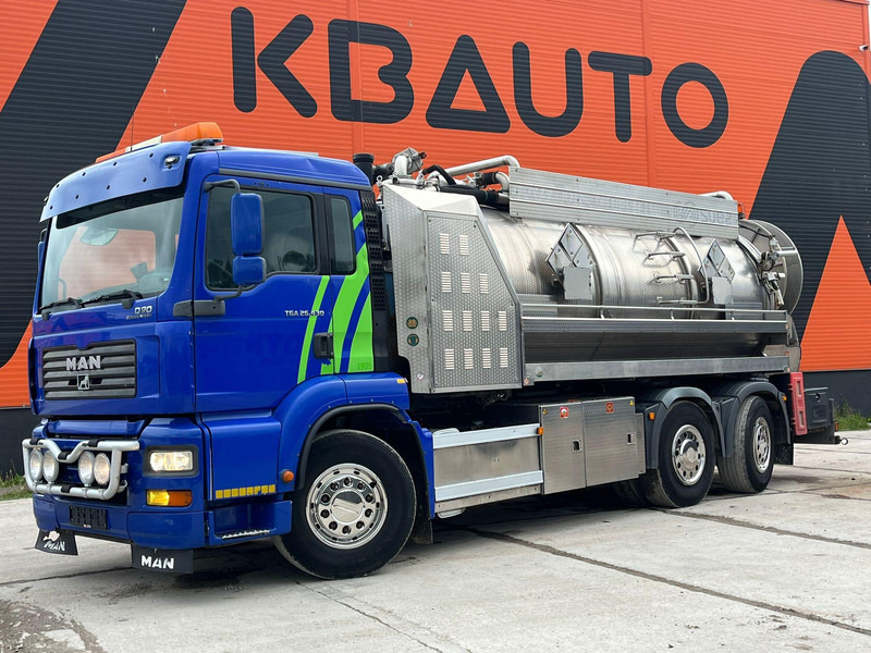 MAN TGA 26.430 6x2*4 TANK 13700 l / VACUUM MORO PM200R - 2283 hours / PRESSURE Pratissoli KF38 - 40 l/min - 150 bar - فراغ شاحنة: صور 1 MAN TGA 26.430 6x2*4 TANK 13700 l / VACUUM MORO PM200R - 2283 hours / PRESSURE Pratissoli KF38 - 40 l/min - 150 bar - فراغ شاحنة: صور 1