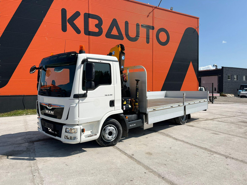 MAN TGL 8.190 4x2 EFFER 80.2/2S / PLATFORM L=5250 mm - شاحنات مسطحة, شاحنة كرين: صور 2 MAN TGL 8.190 4x2 EFFER 80.2/2S / PLATFORM L=5250 mm - شاحنات مسطحة, شاحنة كرين: صور 2