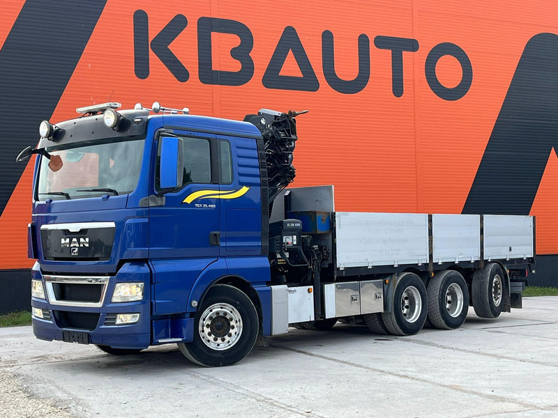 MAN TGX 35.480 8x4*4 HIAB 288E-7 / PLATFORM L=6397 mm - شاحنات مسطحة, شاحنة كرين: صور 2 MAN TGX 35.480 8x4*4 HIAB 288E-7 / PLATFORM L=6397 mm - شاحنات مسطحة, شاحنة كرين: صور 2