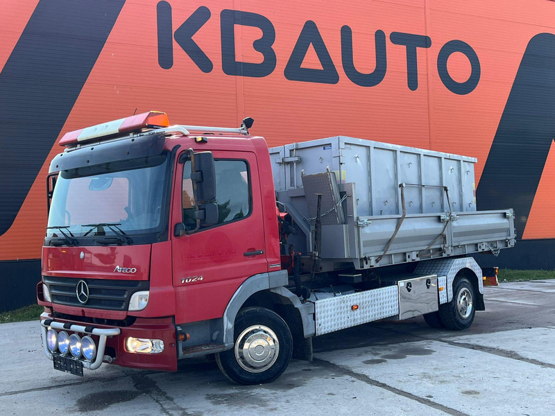 Mercedes-Benz Atego 1024 4x2 PK4100 + WINCH / HOOK LIFT L=3900 mm - شاحنة ذات الخطاف, شاحنة كرين: صور 2 Mercedes-Benz Atego 1024 4x2 PK4100 + WINCH / HOOK LIFT L=3900 mm - شاحنة ذات الخطاف, شاحنة كرين: صور 2