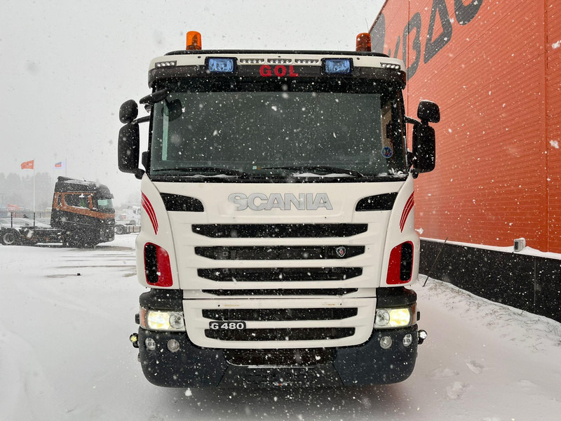 Scania G 480 6x2 PK 27002 + WINCH / PLATFORM L=6851 mm - شاحنات مسطحة, شاحنة كرين: صور 3 Scania G 480 6x2 PK 27002 + WINCH / PLATFORM L=6851 mm - شاحنات مسطحة, شاحنة كرين: صور 3