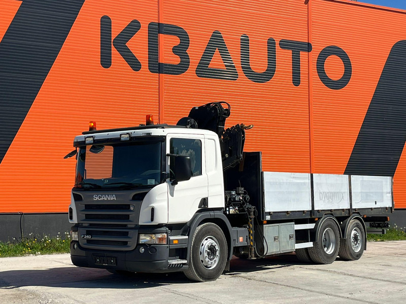 Scania P 340 6x2 HIAB 135-4 / PLATFORM L=6171 mm - شاحنات مسطحة, شاحنة كرين: صور 2 Scania P 340 6x2 HIAB 135-4 / PLATFORM L=6171 mm - شاحنات مسطحة, شاحنة كرين: صور 2