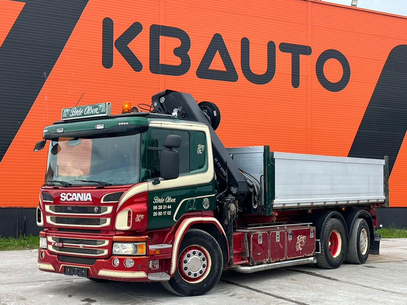 Scania P 410 6x2*4 HIAB 211EP-5 / BOX L=5386 mm - قلابات, شاحنة كرين: صور 2 Scania P 410 6x2*4 HIAB 211EP-5 / BOX L=5386 mm - قلابات, شاحنة كرين: صور 2