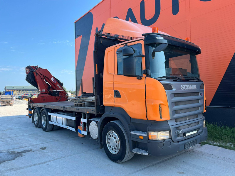 Scania R 340 6x2*4 HMF 2823-K6 + JIB / PLATFORM L=7293 mm - شاحنات مسطحة, شاحنة كرين: صور 4 Scania R 340 6x2*4 HMF 2823-K6 + JIB / PLATFORM L=7293 mm - شاحنات مسطحة, شاحنة كرين: صور 4