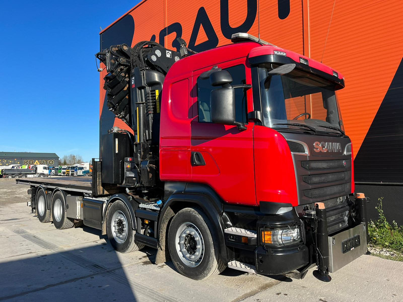 Scania R 520 8x4 COMBI / HIAB 1058E-8 + JIB / PLATFORM L=6269 mm - شاحنات مسطحة, شاحنة كرين: صور 4 Scania R 520 8x4 COMBI / HIAB 1058E-8 + JIB / PLATFORM L=6269 mm - شاحنات مسطحة, شاحنة كرين: صور 4
