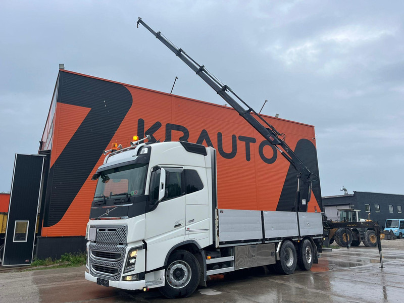 Volvo FH 16 600 6x2*4 HIAB 166E-5 HIPRO / PLATFORM L=6309 mm - شاحنات مسطحة, شاحنة كرين: صور 1 Volvo FH 16 600 6x2*4 HIAB 166E-5 HIPRO / PLATFORM L=6309 mm - شاحنات مسطحة, شاحنة كرين: صور 1
