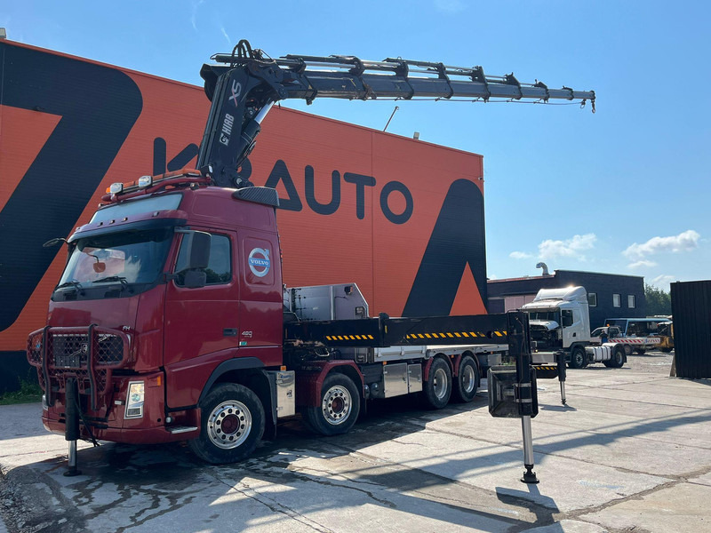 Volvo FH 480 8x4 HIAB 1055E-8 / WINCH / PLATFORM L=6928 mm - شاحنات مسطحة, شاحنة كرين: صور 1 Volvo FH 480 8x4 HIAB 1055E-8 / WINCH / PLATFORM L=6928 mm - شاحنات مسطحة, شاحنة كرين: صور 1