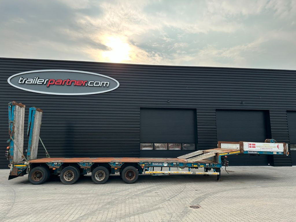 Goldhofer 4 achs tieflader / ausziehbar  - عربة مسطحة منخفضة نصف مقطورة: صور 1 Goldhofer 4 achs tieflader / ausziehbar  - عربة مسطحة منخفضة نصف مقطورة: صور 1