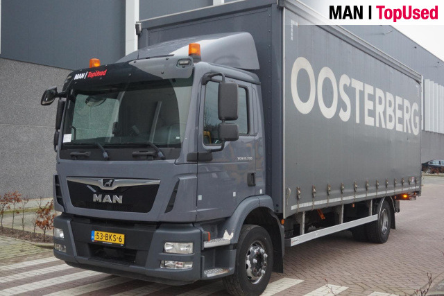 MAN TGM 15.290 4X2 BL / Schuifzeil / Ondervouwklep - شاحنة ستارة: صور 1 MAN TGM 15.290 4X2 BL / Schuifzeil / Ondervouwklep - شاحنة ستارة: صور 1