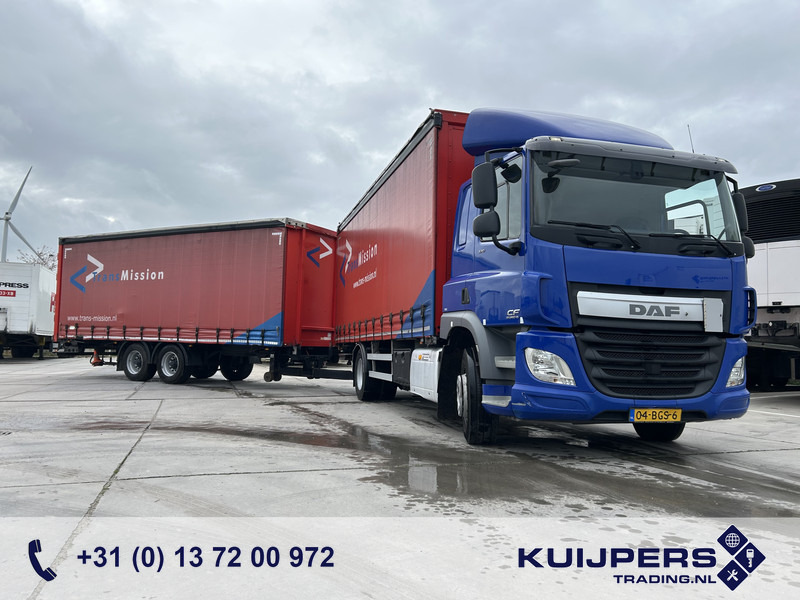 DAF CF 370 FA + Pacton MXD 218 / Curtainside Combi / Loadlift / APK TUV 05-26 - شاحنة ستارة: صور 1 DAF CF 370 FA + Pacton MXD 218 / Curtainside Combi / Loadlift / APK TUV 05-26 - شاحنة ستارة: صور 1