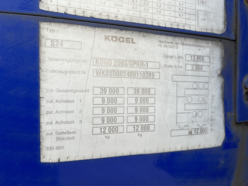 Kögel S 24 / Box / SAF Disk / NL Trailer - بصندوق مغلق نصف مقطورة: صور 5 Kögel S 24 / Box / SAF Disk / NL Trailer - بصندوق مغلق نصف مقطورة: صور 5