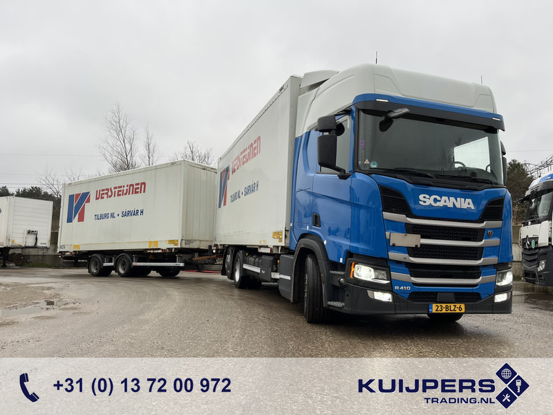 Scania R410 Highline / BDF Box + Wecon AWZ 218 / BDF Box / 448 dkm / NL Truck + Trailer - شاحنات الحاويات/ جسم علوي قابل للتغيير شاحنة: صور 1 Scania R410 Highline / BDF Box + Wecon AWZ 218 / BDF Box / 448 dkm / NL Truck + Trailer - شاحنات الحاويات/ جسم علوي قابل للتغيير شاحنة: صور 1
