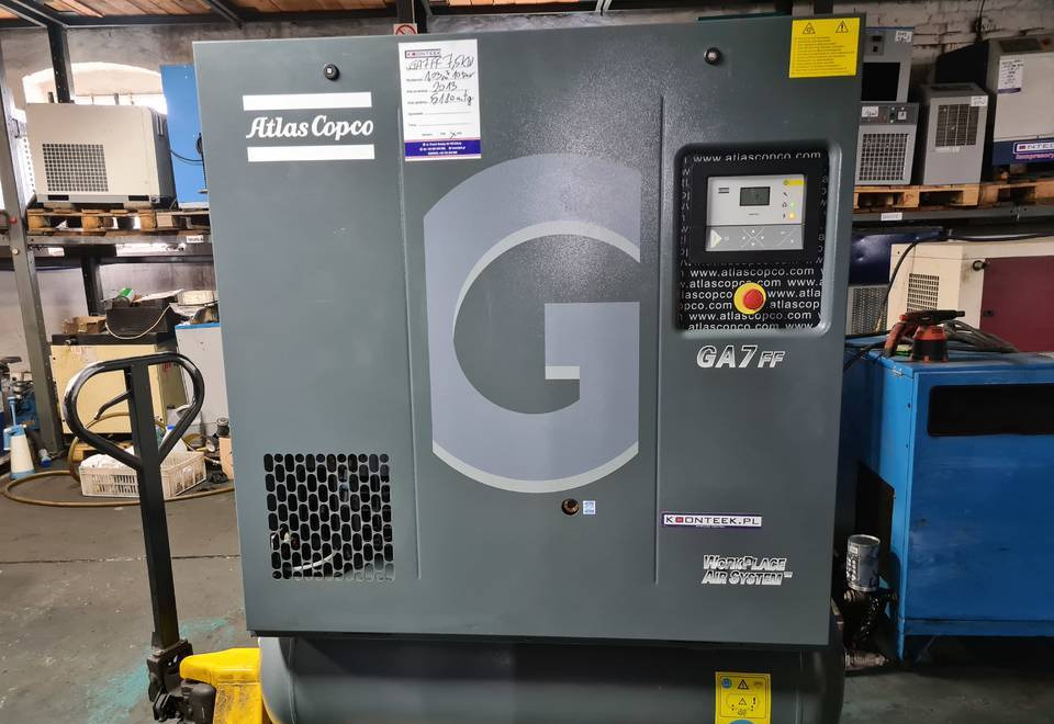 Kompresor śrubowy Atlas Copco GA 7 ff, 7,5 kw - ضاغط الهواء: صور 4 Kompresor śrubowy Atlas Copco GA 7 ff, 7,5 kw - ضاغط الهواء: صور 4
