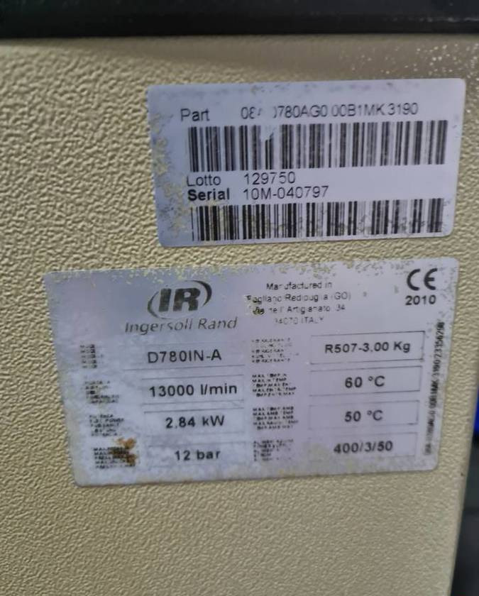Osuszacz ziębniczy INGERSOLL RAND 13m3 - آلة الغذاء: صور 5 Osuszacz ziębniczy INGERSOLL RAND 13m3 - آلة الغذاء: صور 5