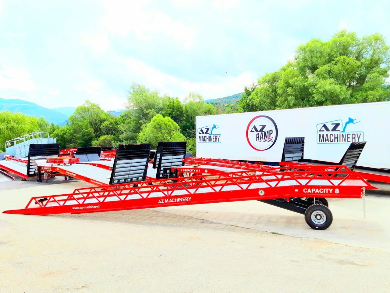 منحدر تحميل جديد AZ RAMP-EASY XL-20 . Mobil Loading Ramp  WIDE With Level Off, 20 t Capacity: صور 9