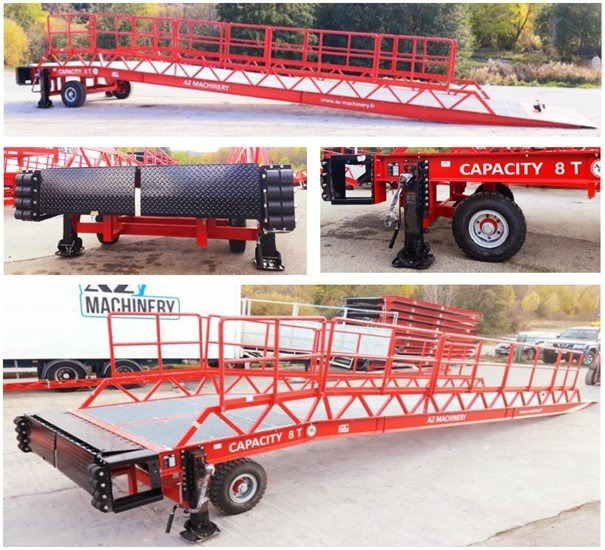 منحدر تحميل جديد AZ RAMP-EASY XL-8 OTC . Mobil Loading Ramp  WIDE With Level Off, 8 t Capacity: صور 5