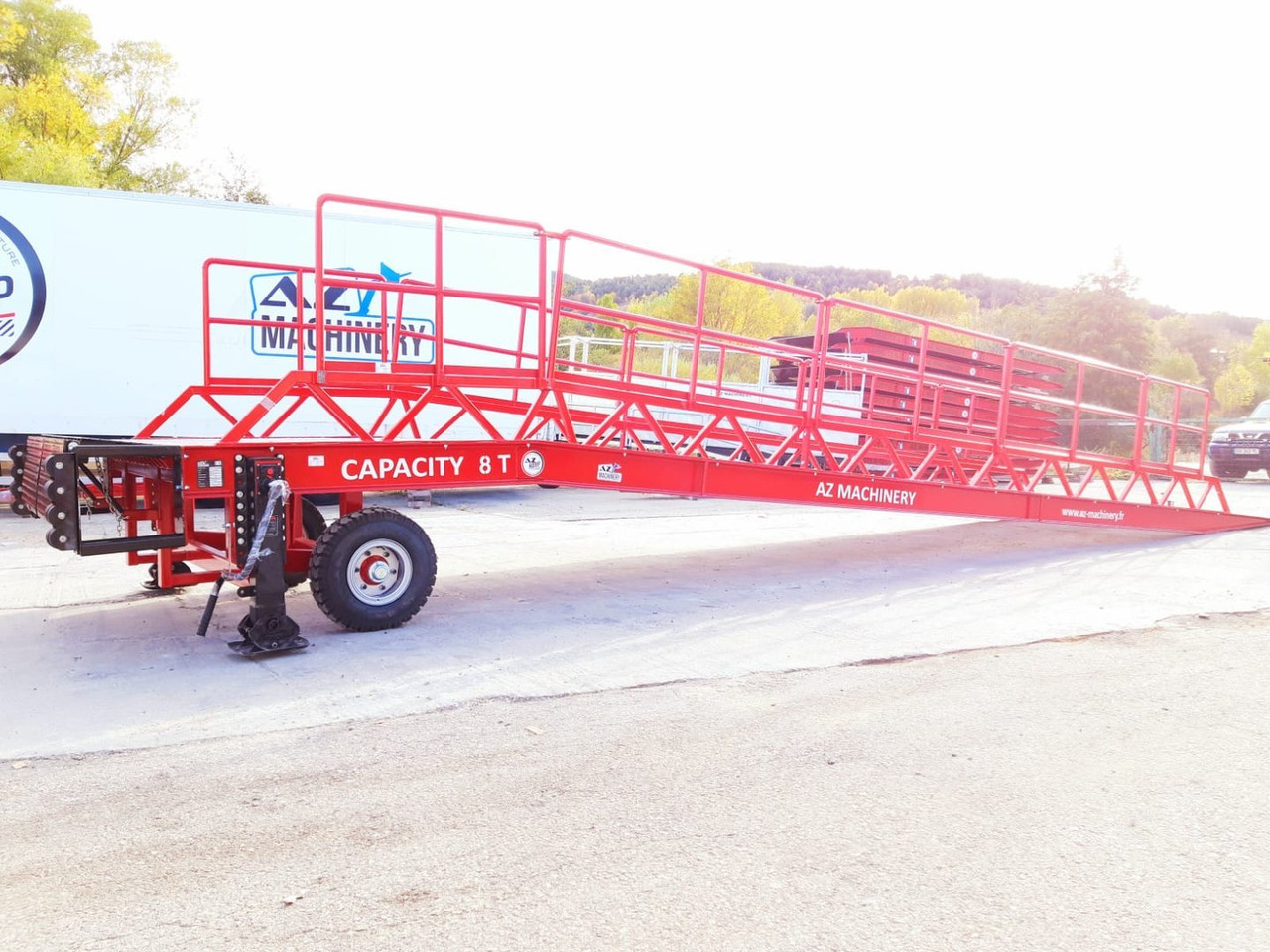 منحدر تحميل جديد AZ RAMP-EASY XL-8 OTC . Mobil Loading Ramp  WIDE With Level Off, 8 t Capacity: صور 17