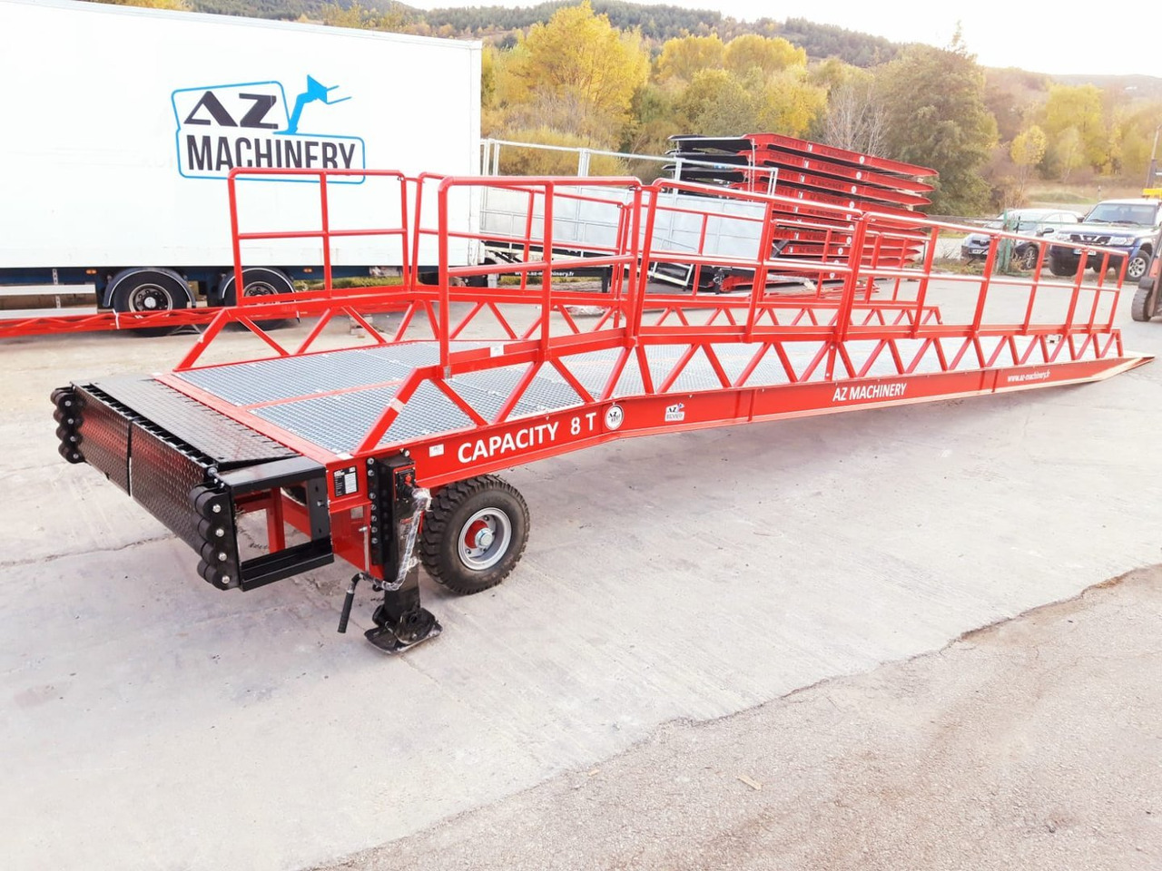 منحدر تحميل جديد AZ RAMP-EASY XL-8 OTC . Mobil Loading Ramp  WIDE With Level Off, 8 t Capacity: صور 8