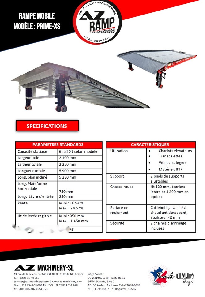 AZ RAMP PRIME XS-6 mobile loading ramp - منحدر تحميل: صور 2 AZ RAMP PRIME XS-6 mobile loading ramp - منحدر تحميل: صور 2