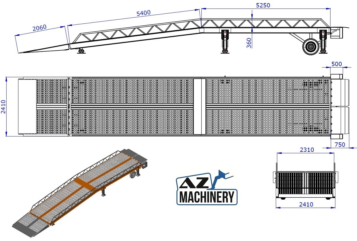 منحدر تحميل جديد AZ RAMP STAR-15-ZR-LLO-E mobile loading ramp: صور 12