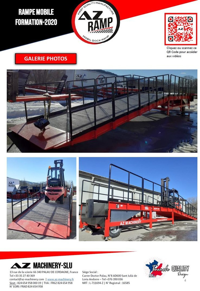 Fixed loading ramp AZ RAMP-FORMATION 2020- 8 Ton - منحدر تحميل: صور 5 Fixed loading ramp AZ RAMP-FORMATION 2020- 8 Ton - منحدر تحميل: صور 5