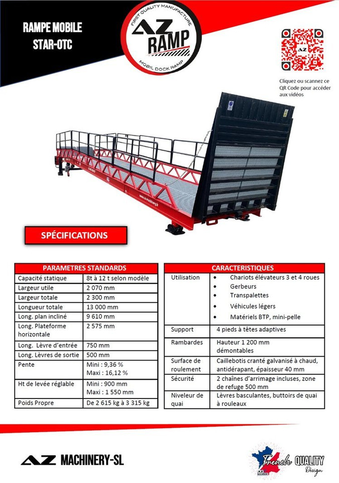 Loading Ramp with with hydraulic folding bridge - AZ RAMP - STAR-OTC- 8T. 8 ton capacity - منحدر تحميل: صور 4 Loading Ramp with with hydraulic folding bridge - AZ RAMP - STAR-OTC- 8T. 8 ton capacity - منحدر تحميل: صور 4