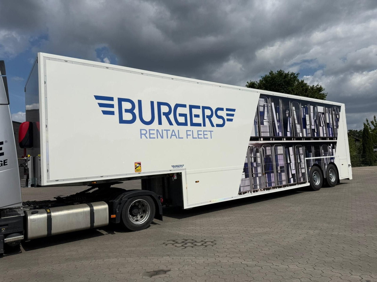 Burgers Doppelstock Trailer 60% mehr Ladefläche - عربة مسطحة منخفضة نصف مقطورة: صور 5 Burgers Doppelstock Trailer 60% mehr Ladefläche - عربة مسطحة منخفضة نصف مقطورة: صور 5