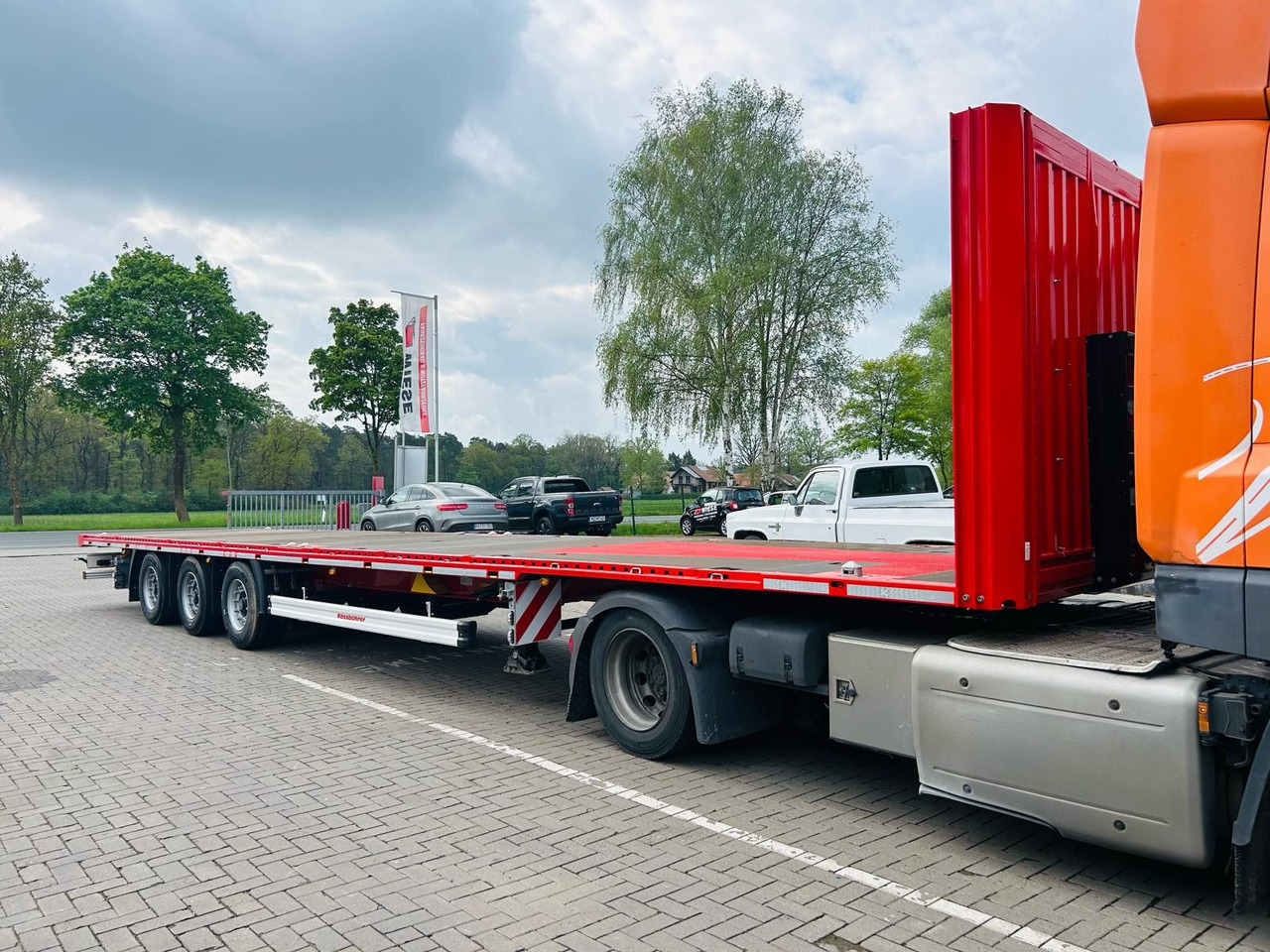 Kässbohrer K.SFS M Mega Plattform Auflieger Sofort Verfügba - نصف مقطورة مسطحة: صور 2 Kässbohrer K.SFS M Mega Plattform Auflieger Sofort Verfügba - نصف مقطورة مسطحة: صور 2