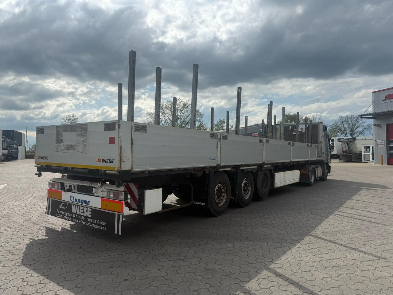 Krone Stahlmattenauflieger mit Bordwände - TÜV Neu - نصف مقطورة مسطحة: صور 5 Krone Stahlmattenauflieger mit Bordwände - TÜV Neu - نصف مقطورة مسطحة: صور 5