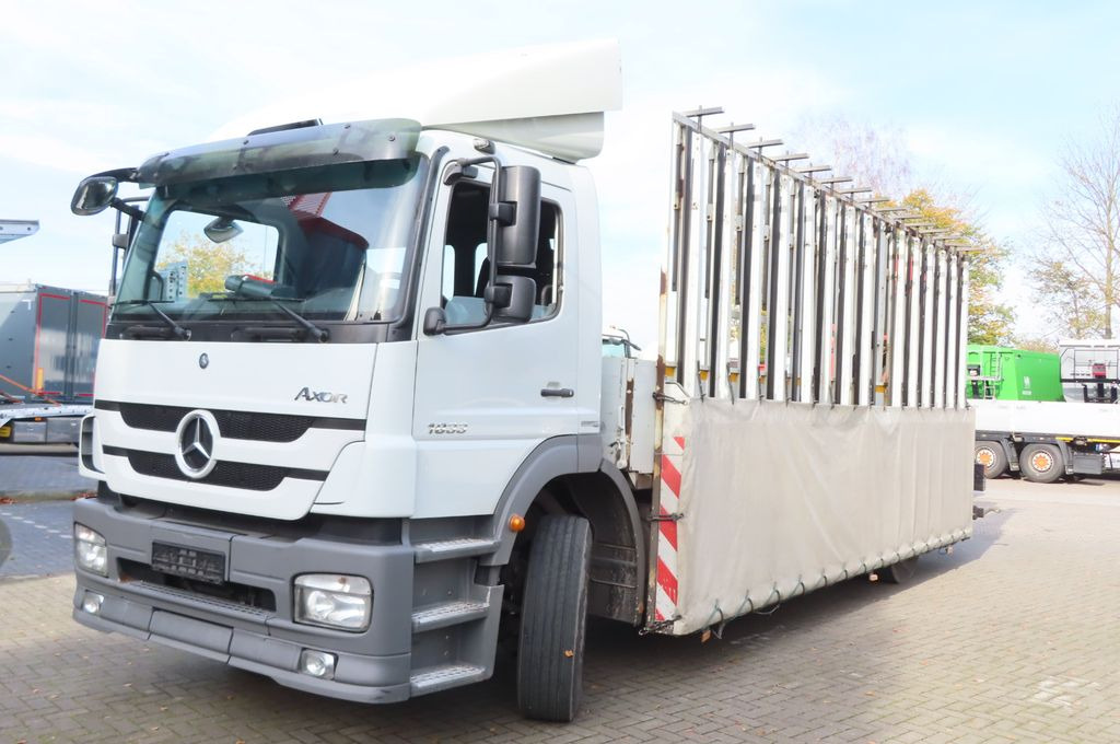 Mercedes-Benz Axor 1833 L - Glastransporter Kran Palfinger - شاحنات مسطحة, شاحنة كرين: صور 2 Mercedes-Benz Axor 1833 L - Glastransporter Kran Palfinger - شاحنات مسطحة, شاحنة كرين: صور 2