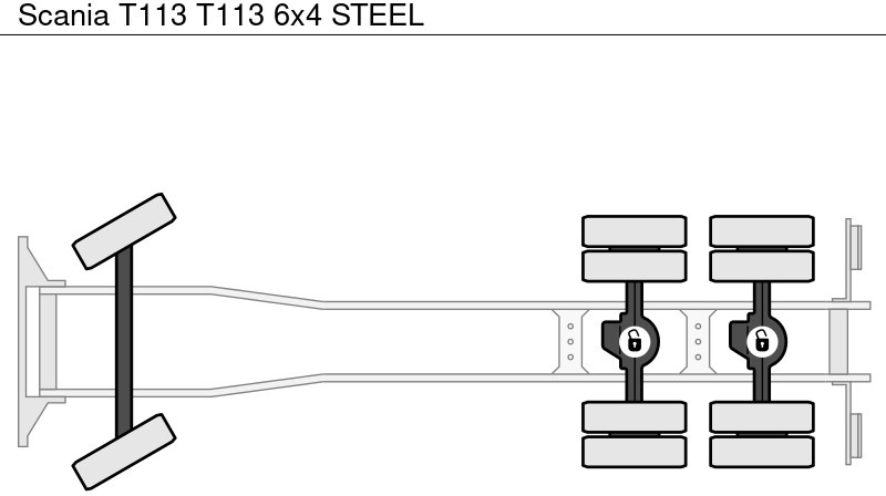 الشاسيه شاحنة Scania T113 T113 6x4 STEEL: صور 11