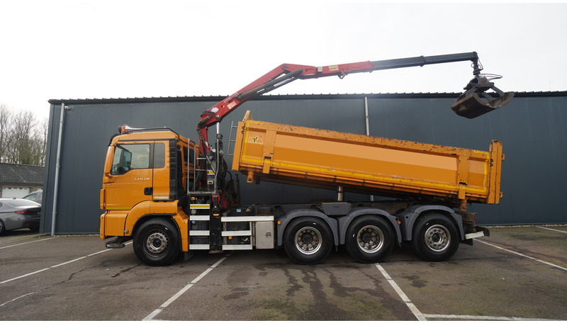 MAN TGS 35-440 8X4 2 SIDE TIPPER WITH HMF Z 1943 CRANE 415.000KM - شاحنة كرين: صور 1 MAN TGS 35-440 8X4 2 SIDE TIPPER WITH HMF Z 1943 CRANE 415.000KM - شاحنة كرين: صور 1