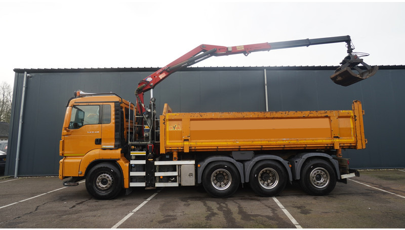 MAN TGS 35.440 8X4 2 SIDE TIPPER WITH HMF Z 1943 CRANE 415.000KM - شاحنة كرين: صور 2 MAN TGS 35.440 8X4 2 SIDE TIPPER WITH HMF Z 1943 CRANE 415.000KM - شاحنة كرين: صور 2