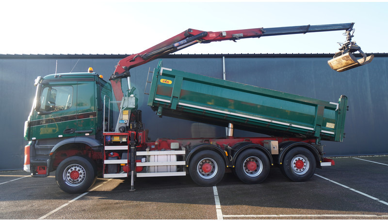 Mercedes-Benz AROCS 3542 8X4 2 SIDE TIPPER WITH HMF Z 1943 CRANE 407.000KM - شاحنة كرين: صور 1 Mercedes-Benz AROCS 3542 8X4 2 SIDE TIPPER WITH HMF Z 1943 CRANE 407.000KM - شاحنة كرين: صور 1
