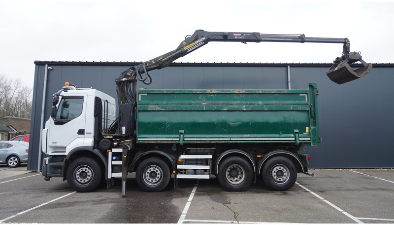 Renault PREMIUM 380 DXI 8X2/6 2 SIDE TIPPER WITH PLFINGER Q 170 Z CRANE.278.200KM - شاحنة كرين: صور 1 Renault PREMIUM 380 DXI 8X2/6 2 SIDE TIPPER WITH PLFINGER Q 170 Z CRANE.278.200KM - شاحنة كرين: صور 1