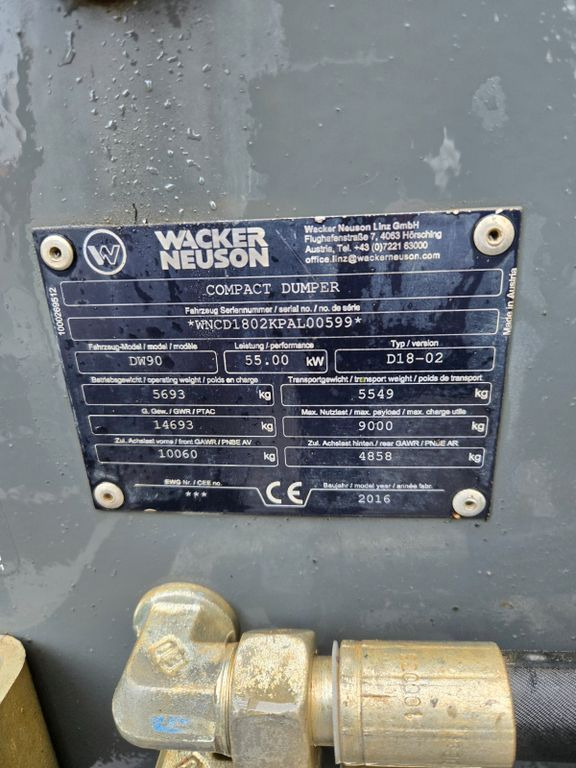 Wacker DW90 - شاحنة قلابة صغيرة: صور 3 Wacker DW90 - شاحنة قلابة صغيرة: صور 3