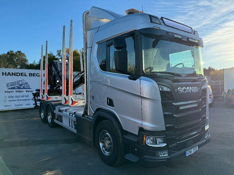 Scania R730 V8 6X4, Retarder, Timber-truck + Kesla, 2020 - شاحنة قطع الأشجار, شاحنة كرين: صور 2 Scania R730 V8 6X4, Retarder, Timber-truck + Kesla, 2020 - شاحنة قطع الأشجار, شاحنة كرين: صور 2