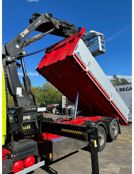 Volvo FM 6x2, Tipper + Crane and Skylift, 2009 - قلابات, شاحنة كرين: صور 4 Volvo FM 6x2, Tipper + Crane and Skylift, 2009 - قلابات, شاحنة كرين: صور 4